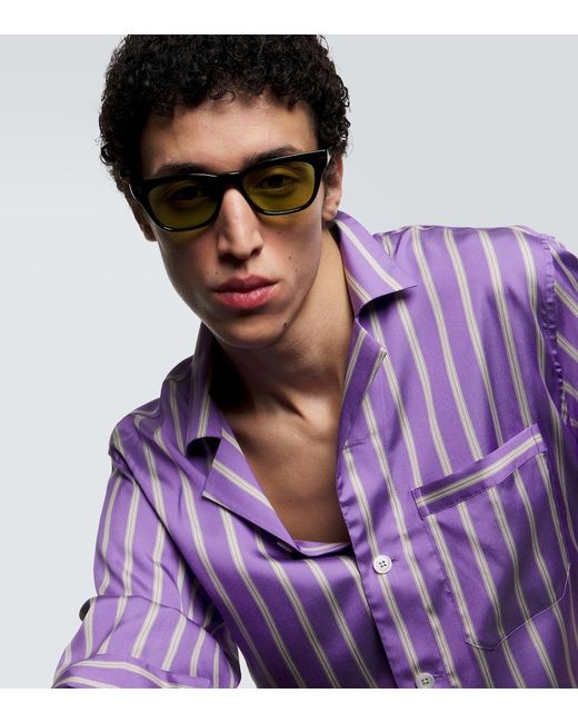 Tom Ford Brown Penn Square Sunglasses for men
