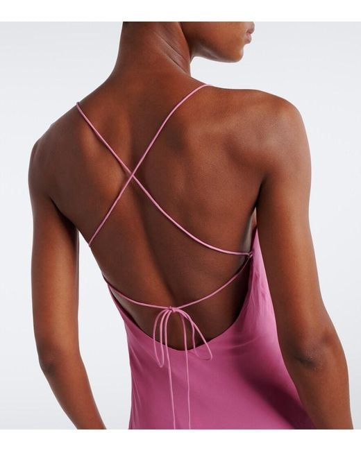 The Sei Pink Caped Silk Gown