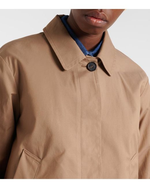Max Mara Brown Bambola Cotton-Blend Twill Jacket