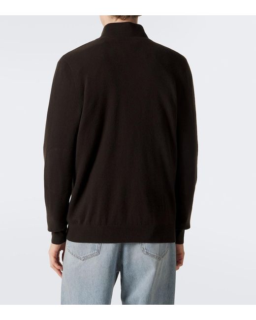 arch4 Black Mr Fenchurch Cashmere Half-Zip Sweater for men