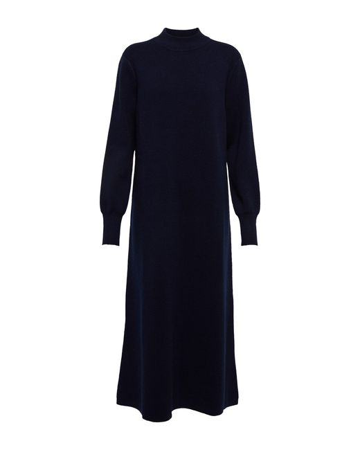 Eres Alix Wool And Cashmere Midi Dress in Blue | Lyst