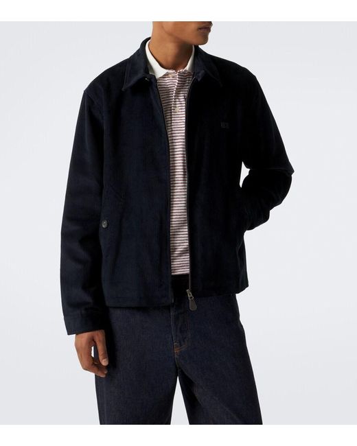 Wales Bonner Black Drew Cotton Corduroy Jacket for men