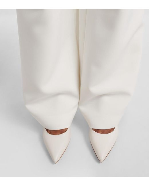 Gianvito Rossi White Gianvito 70 Leather Pumps