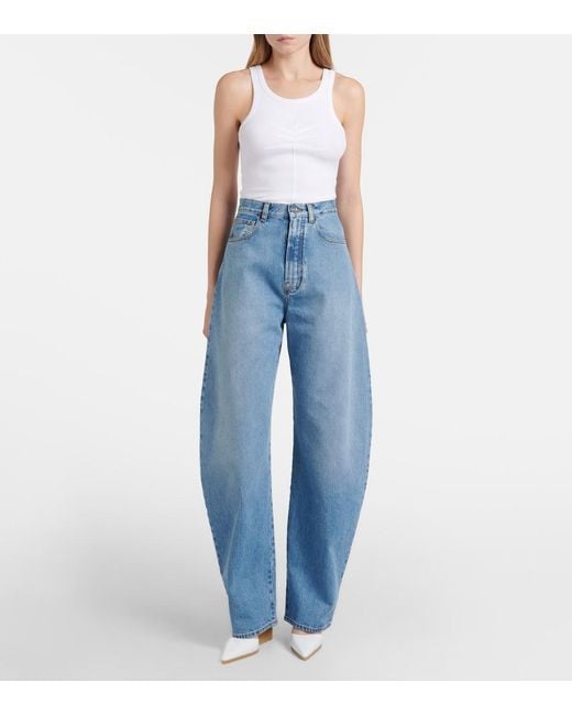 Alaïa White Jersey Tank Top
