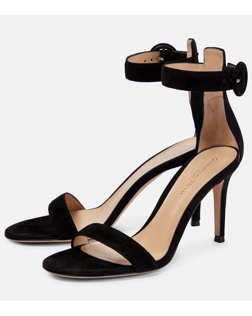 Sandali Portofino 85 di Gianvito Rossi in Black