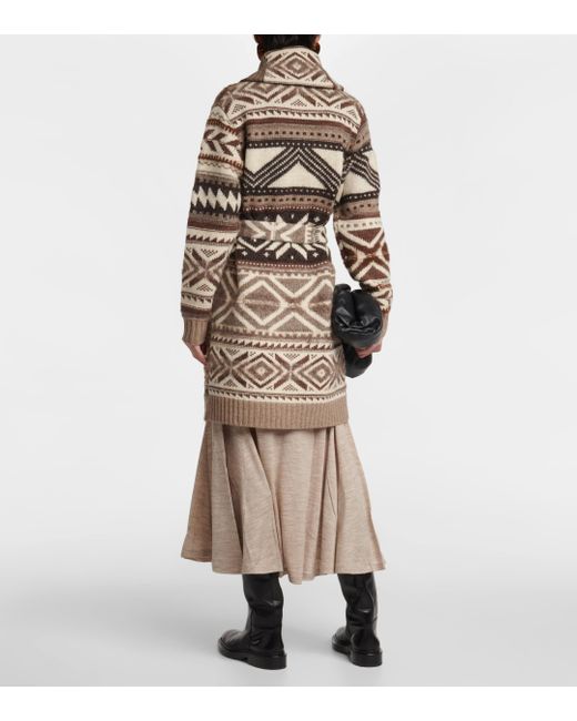 Cardigan cache-cour en laine melangee Polo Ralph Lauren en coloris Multicolor
