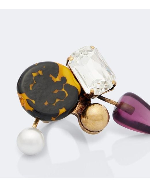 Dries Van Noten White Embellished Ring