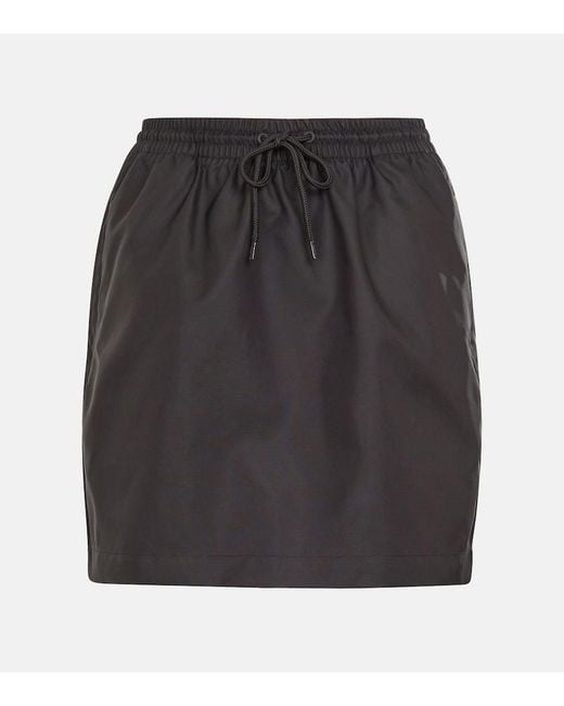 Wardrobe NYC Black High-Rise Drawstring Miniskirt