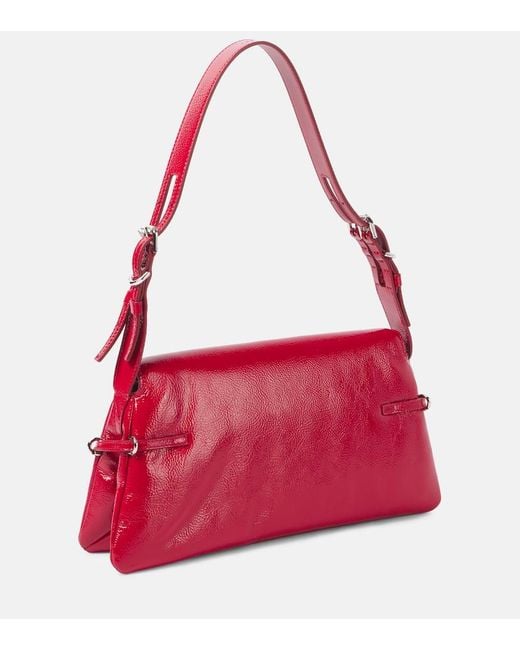 Givenchy P'Tit Voyou Small Leather Shoulder Bag in Red