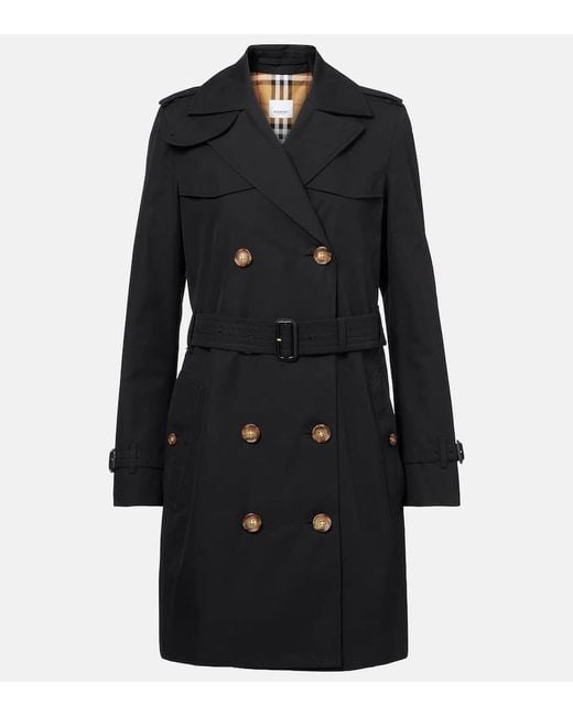 Gabardina En Gabardina De Algodon Burberry de color Black