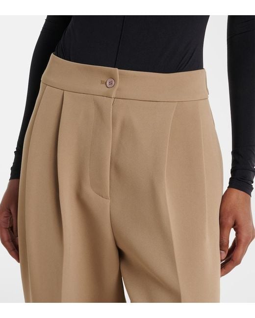 Frankie Shop Natural Doyer Wide-Leg Pants