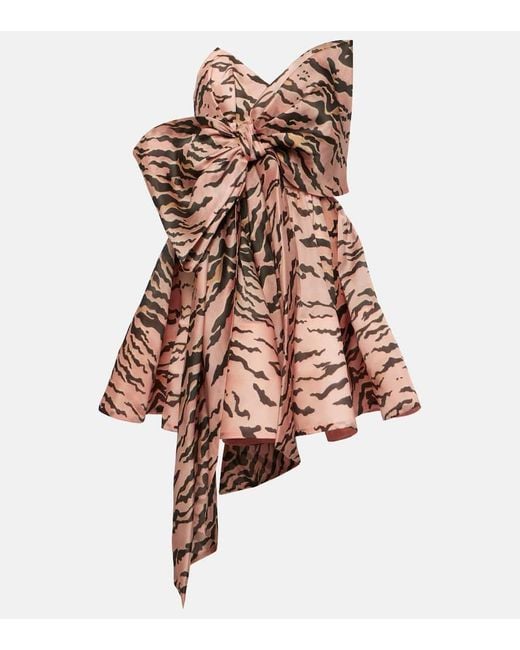 Abito Matchmaker Corto Con Fiocco Oversize di Zimmermann in Pink