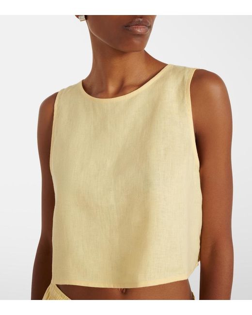 Asceno Natural Kobe Linen Top