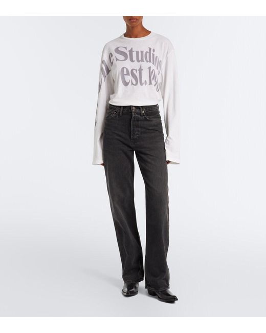 Agolde Black Vintage Loose Straight Jeans