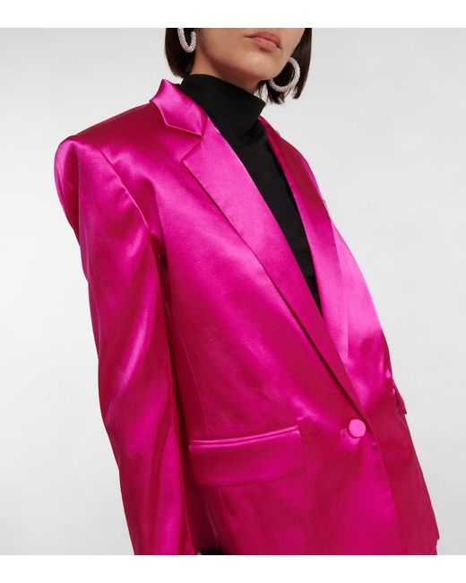 FRAME Pink Satin Blazer