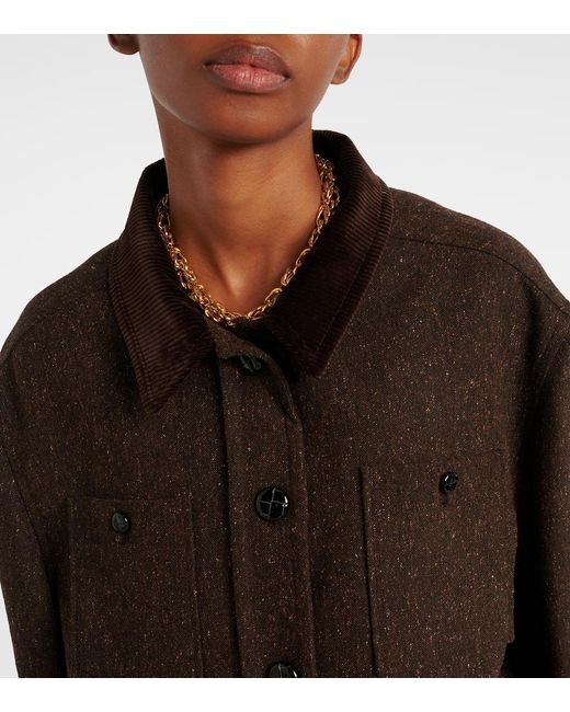 Blazé Milano Brown Lokai Wool And Silk-Blend Jacket