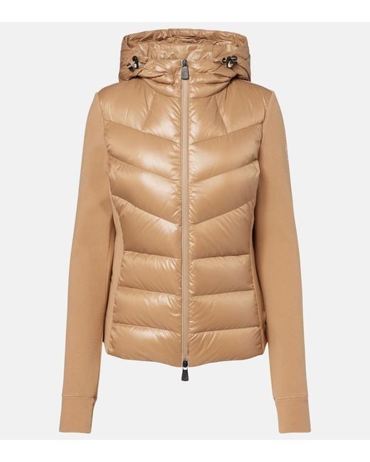 Moncler Natural Down-Paneled Jacket