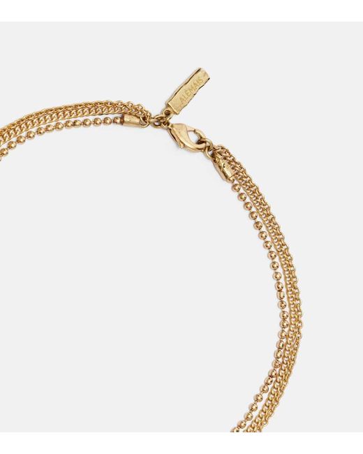 ALÉMAIS White Charm Chain Necklace