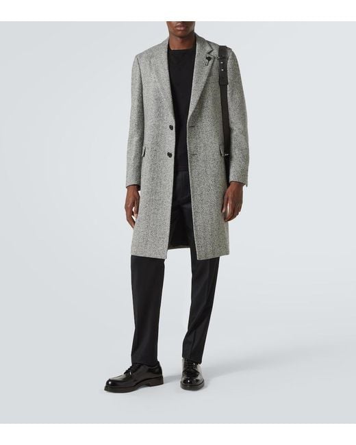 Lardini Black Wool And Cashmere Pants for men