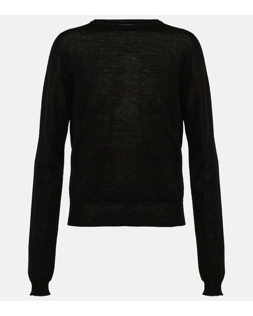 Rick Owens Black Maglia Wool Sweater