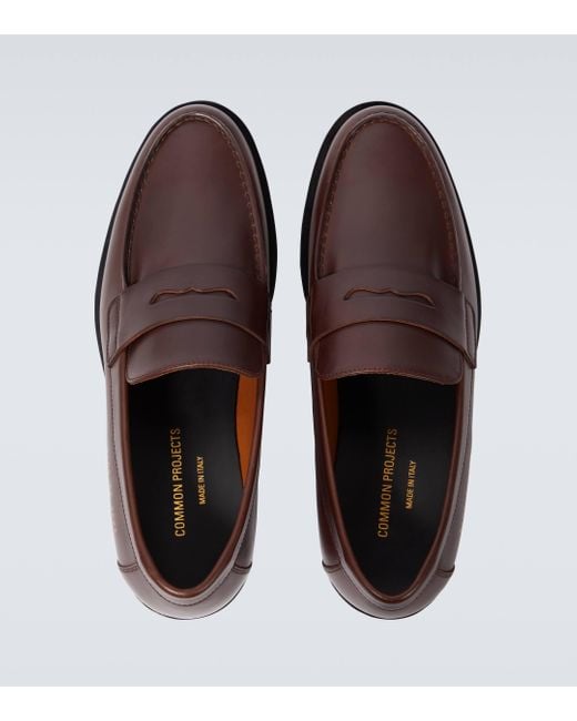 Common Projects Brown Leather Loafers for men