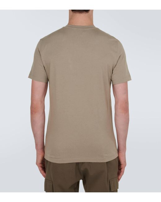 Moncler Natural Logo Cotton Jersey T-shirt for men
