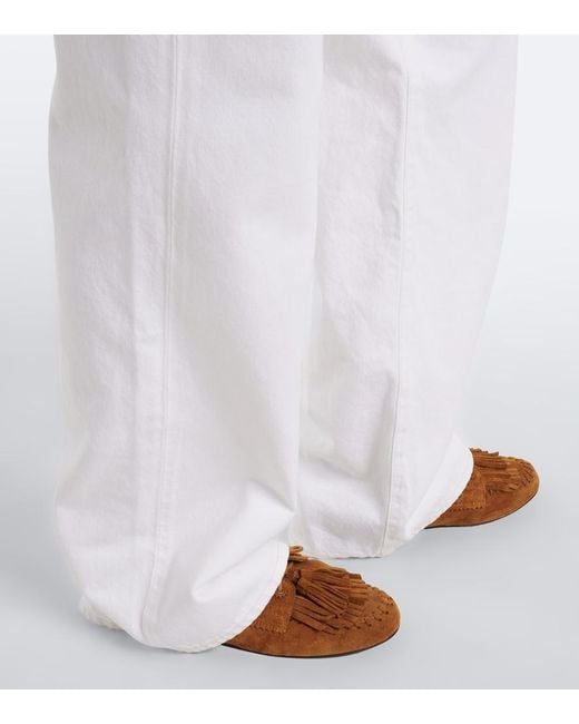 FRAME White The Wide-Leg Jeans