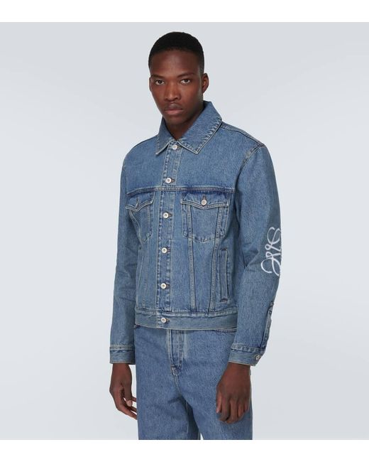 Giacca di jeans Anagram di Loewe in Blue da Uomo