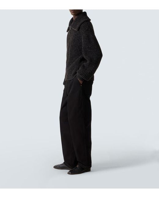 Lemaire Jacke Aus Yakwolle Und Alpakawolle in Black für Herren