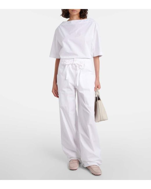 Tod's Pink Mokassins Gommino Bubble Aus Veloursleder