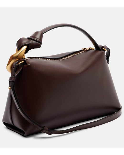 J.W. Anderson Brown Tote Bag Jwa Corner Aus Leder