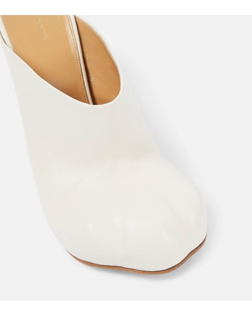 J.W. Anderson White Paw Leather Mules