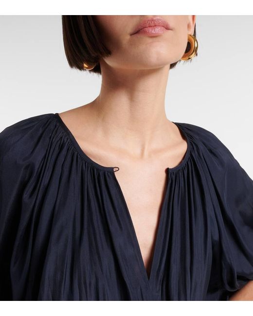 Joseph Blue Briela Silk Blouse