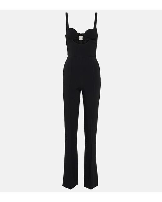 David Koma Blue Cutout Jumpsuit