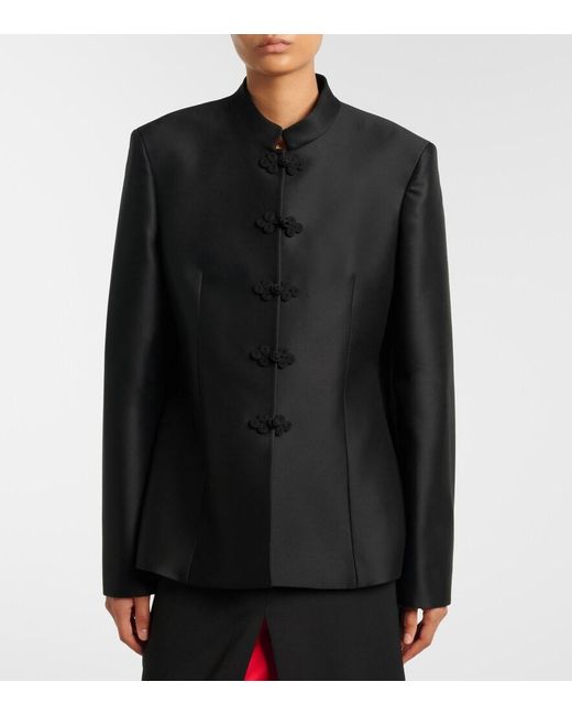 Rohe Black Wool-Blend Jacket
