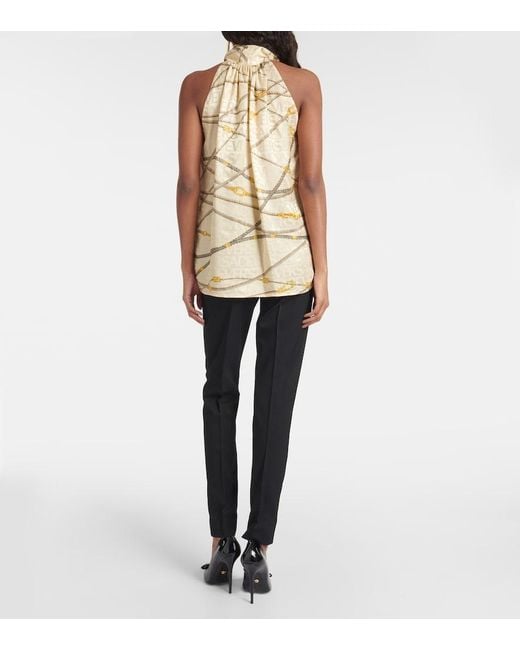 Top A Noud Versace en coloris Metallic