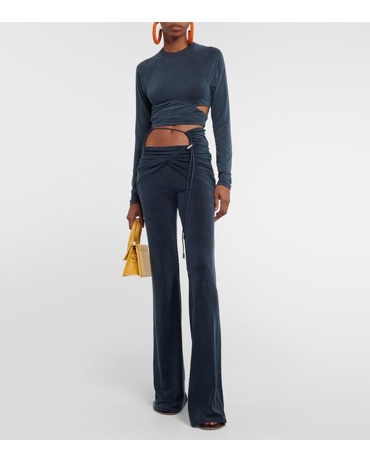 Jacquemus Blue Le Pantalon Espelho