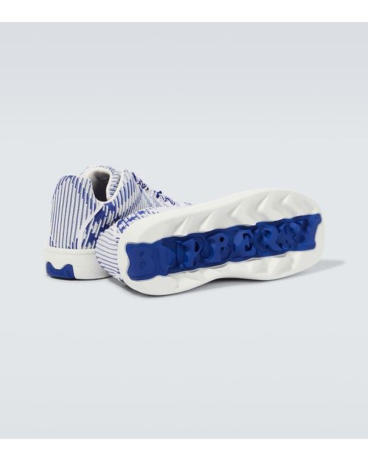 Burberry Sneakers Check in Blue für Herren