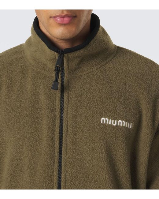 Miu Miu Green Fleece Jacket for men