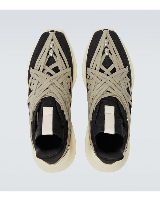 Rick Owens Black Megalace Sneakers for men