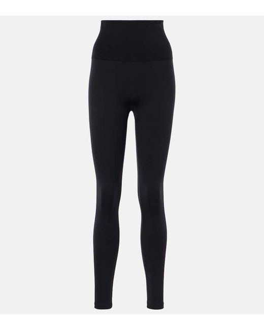 Wolford Blue The Wow High-Rise Jersey Leggings