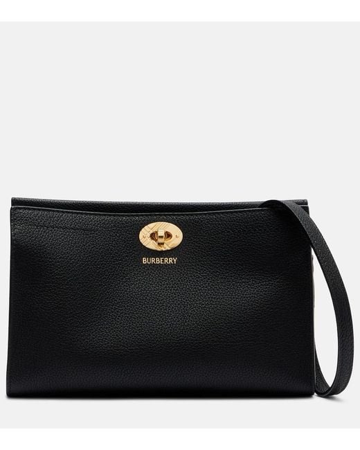 Burberry Black Small Leather Crossbody Bag