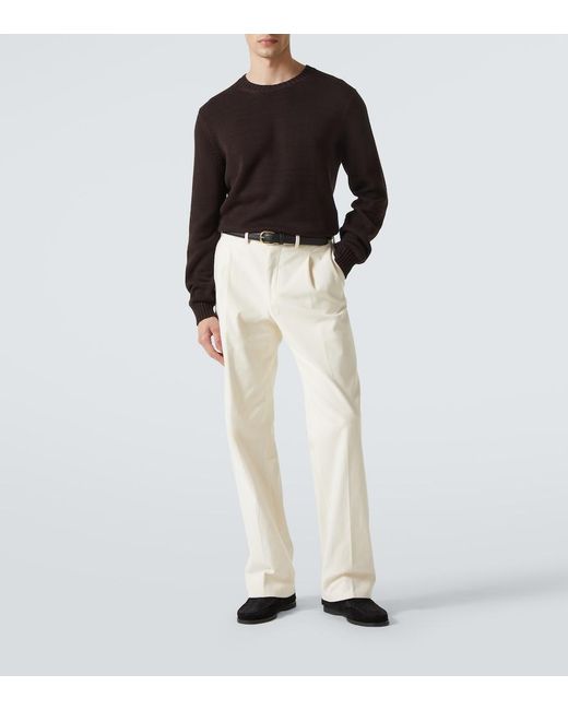Saman Amel Pullover Aus Baumwolle in Black für Herren