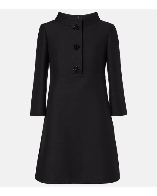Valentino Black Crepe Couture Minidress