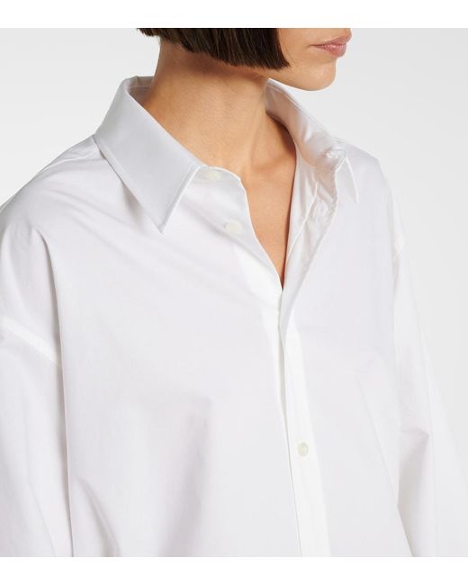 Balenciaga White Cotton Poplin Shirt