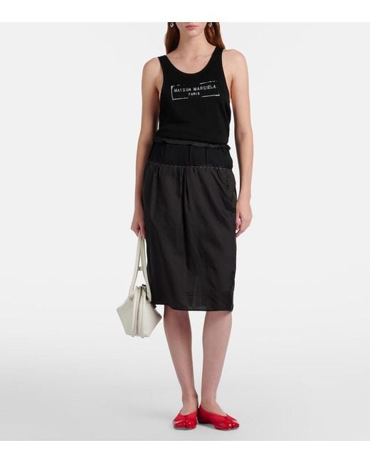 Maison Margiela Red Tabi Patent Leather Ballet Flats