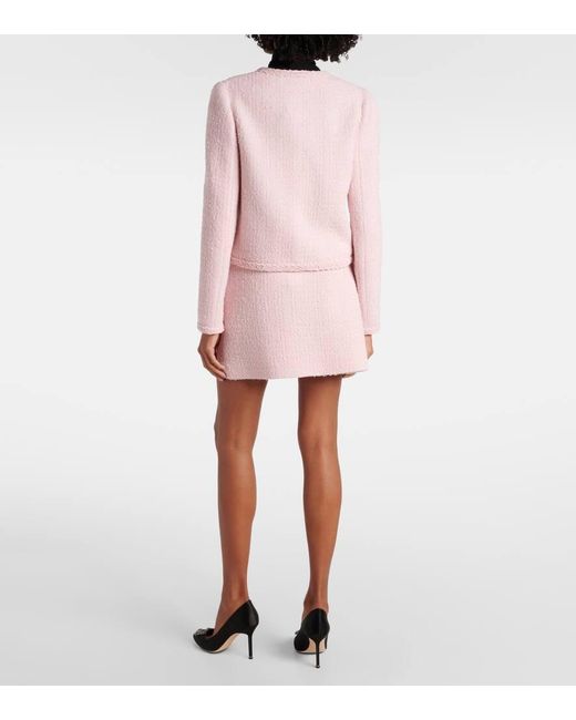 Giambattista Valli Pink Jacke Aus Tweed