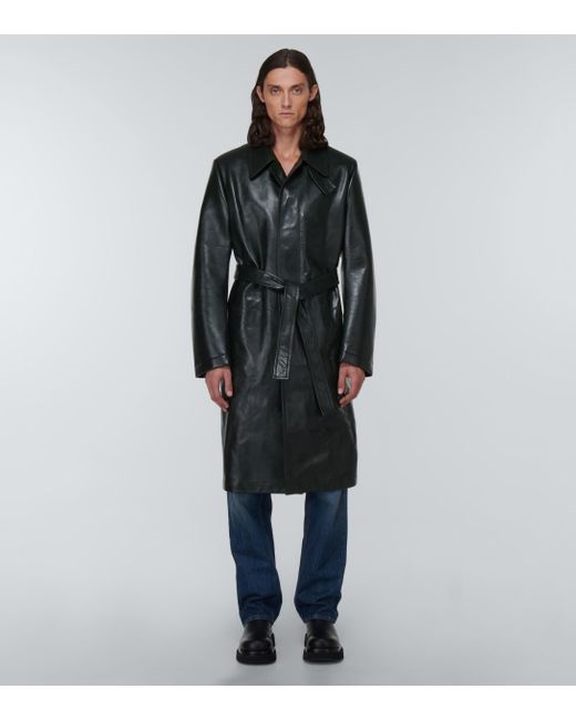 Men's wilson clearance leather trench coat