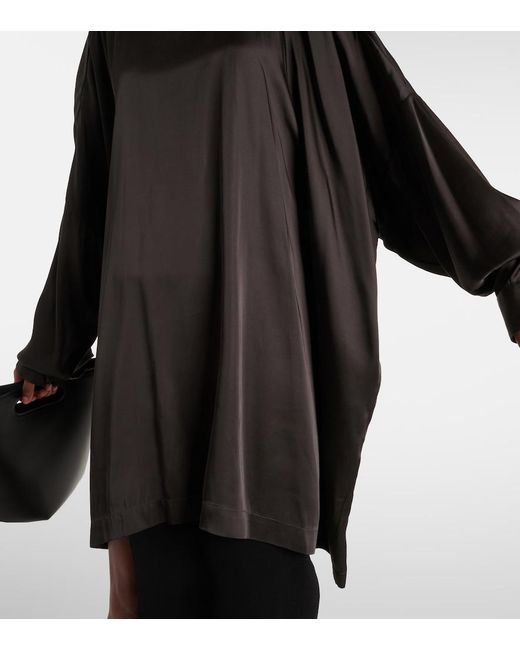 Rick Owens Black Jumbo Turtleneck Top