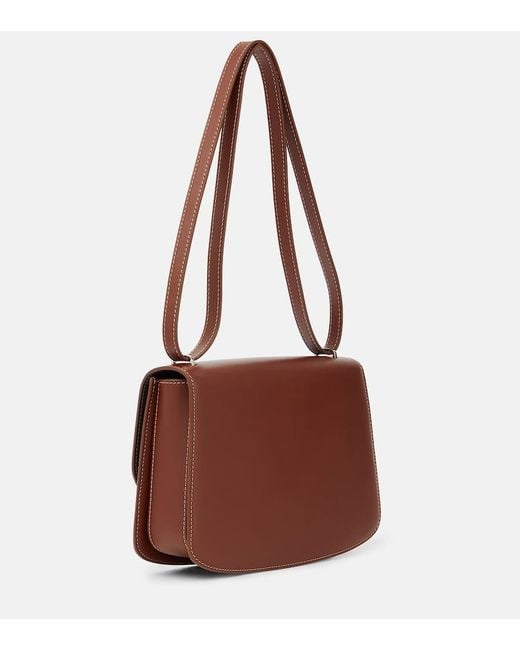 The Row Sofia 10 Leather Shoulder Bag in Brown | Lyst